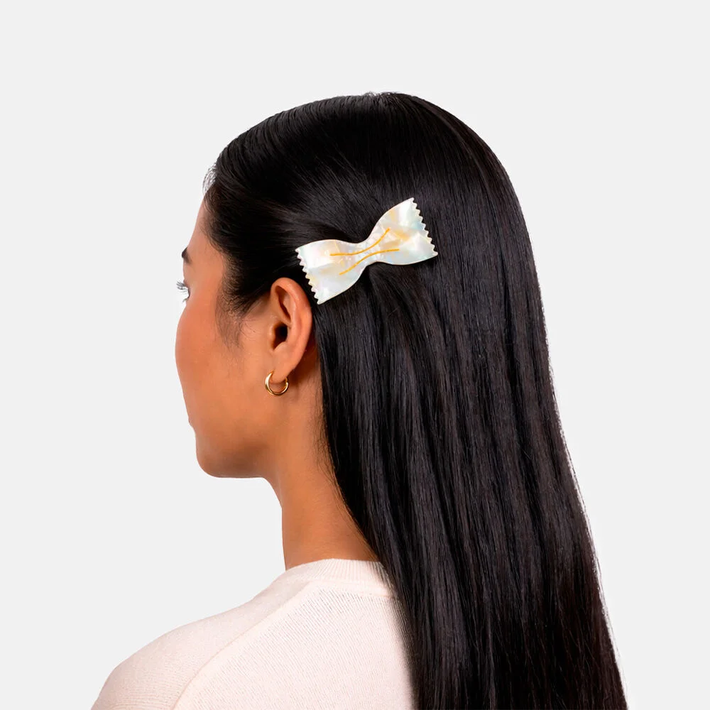 Eat My Socks Farfalle 蝴蝶結 Pasta 髮夾 髮夾