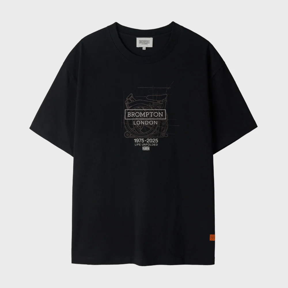 1975 HALF SLEEVE T-SHIRT - BLACK (P253UTS501)