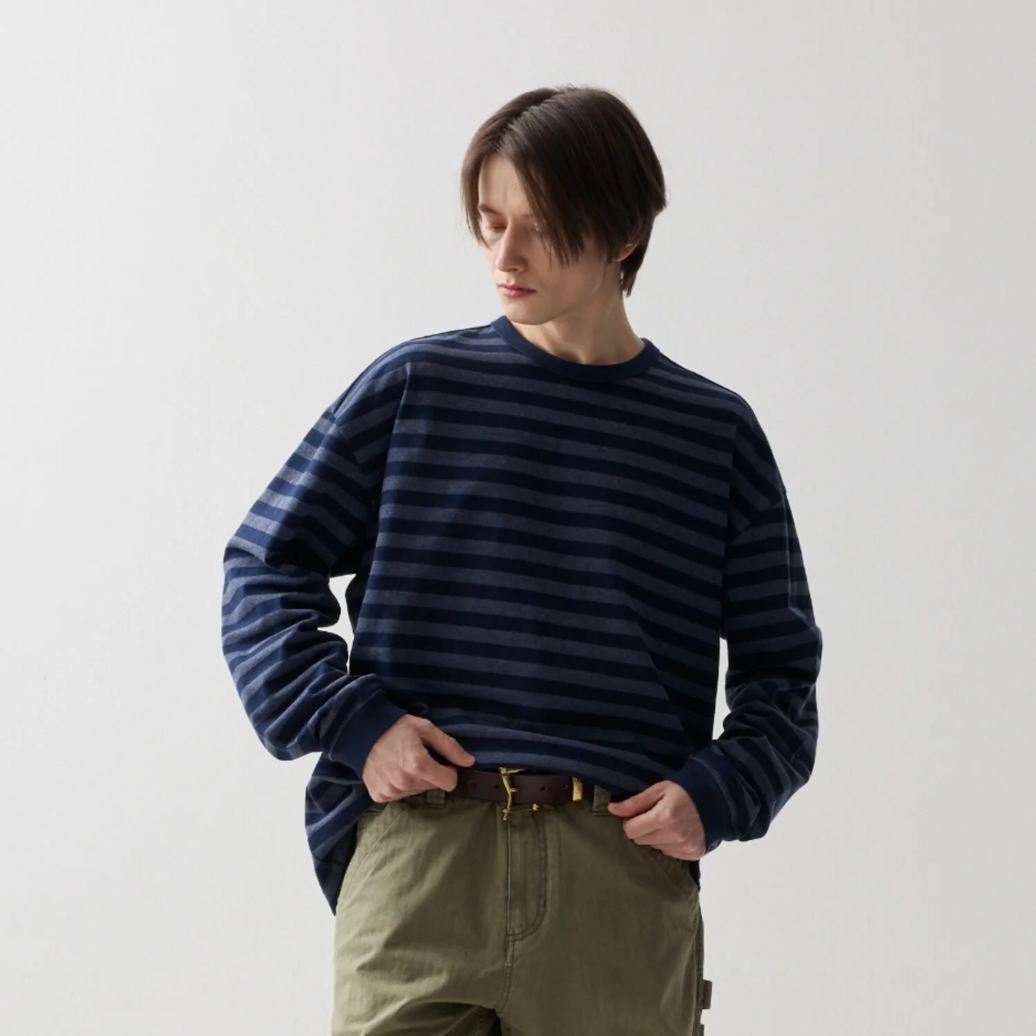 ORDINARY STRIPE LONGSLEEVE NAVY