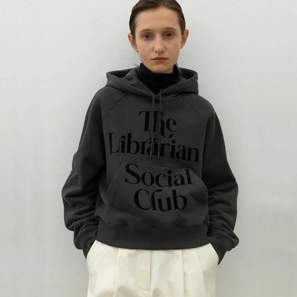 CLUB VELVET PRINT HODDIE(T-6939)