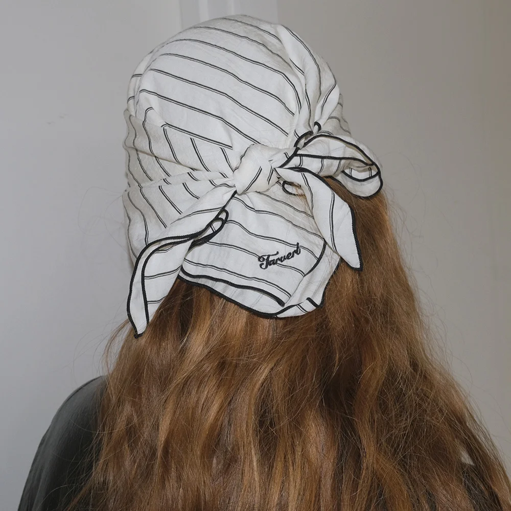 Stripe Scarf - ivory