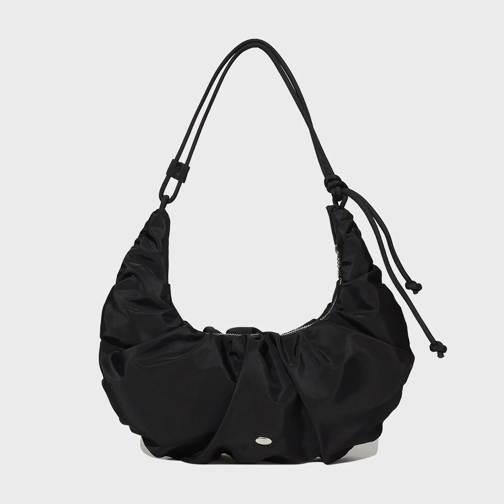 Cloverheart 束繩 Hobo Bag Black