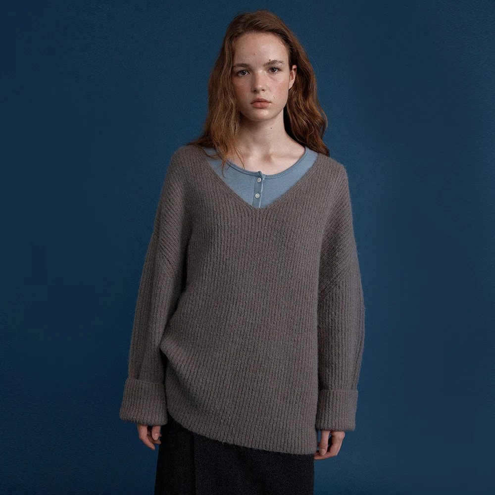Norville Oversized Volume Knit - Mocha