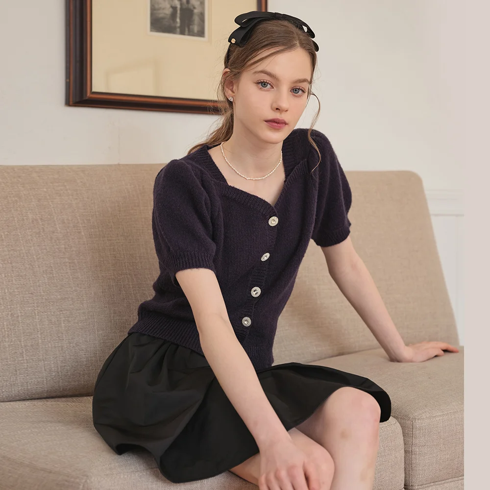 Lautre Jenny Heart Navy Knit pullover