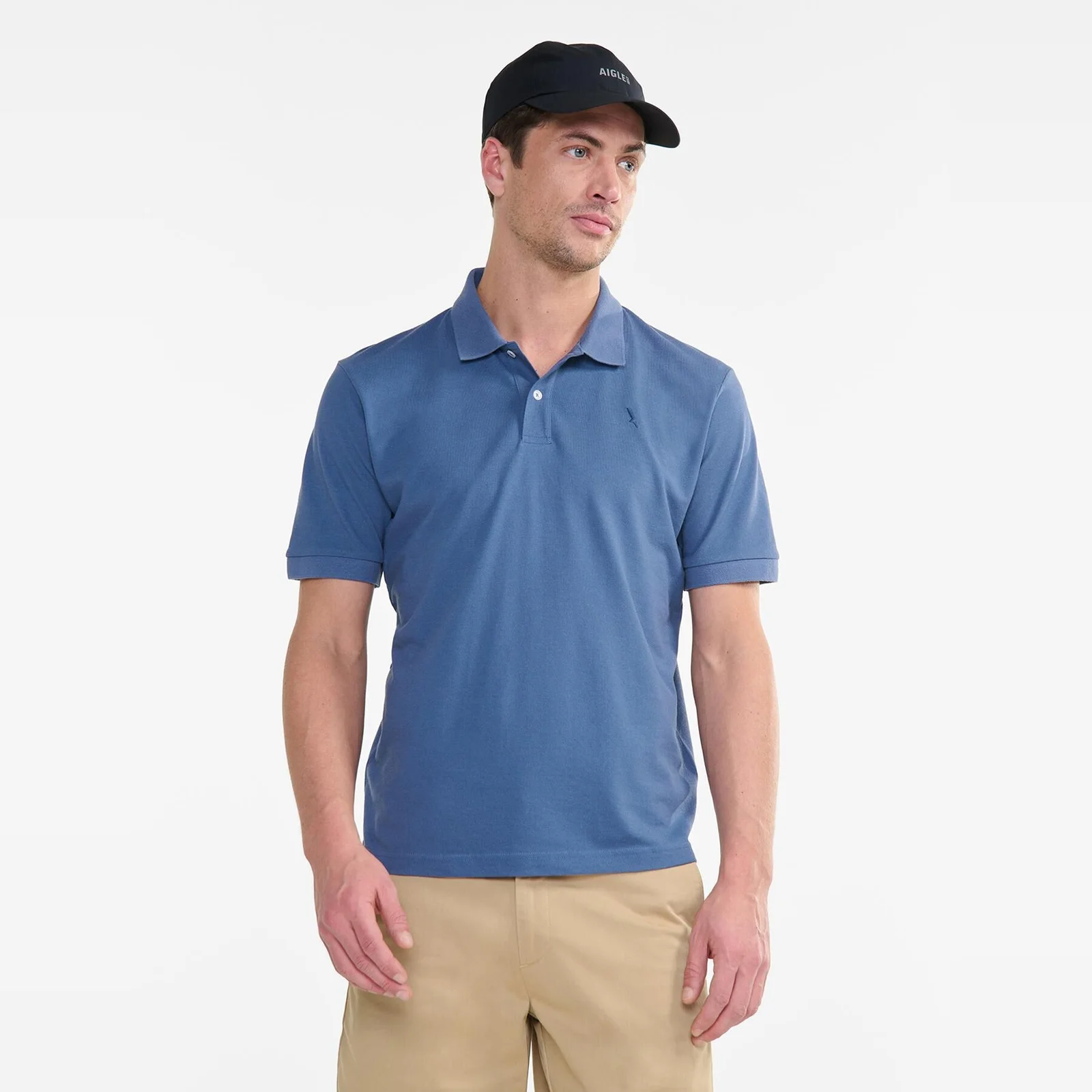 男裝 COOLMAX 短 衣袖 Polo 襯衫 AIS25MPSH003MRA