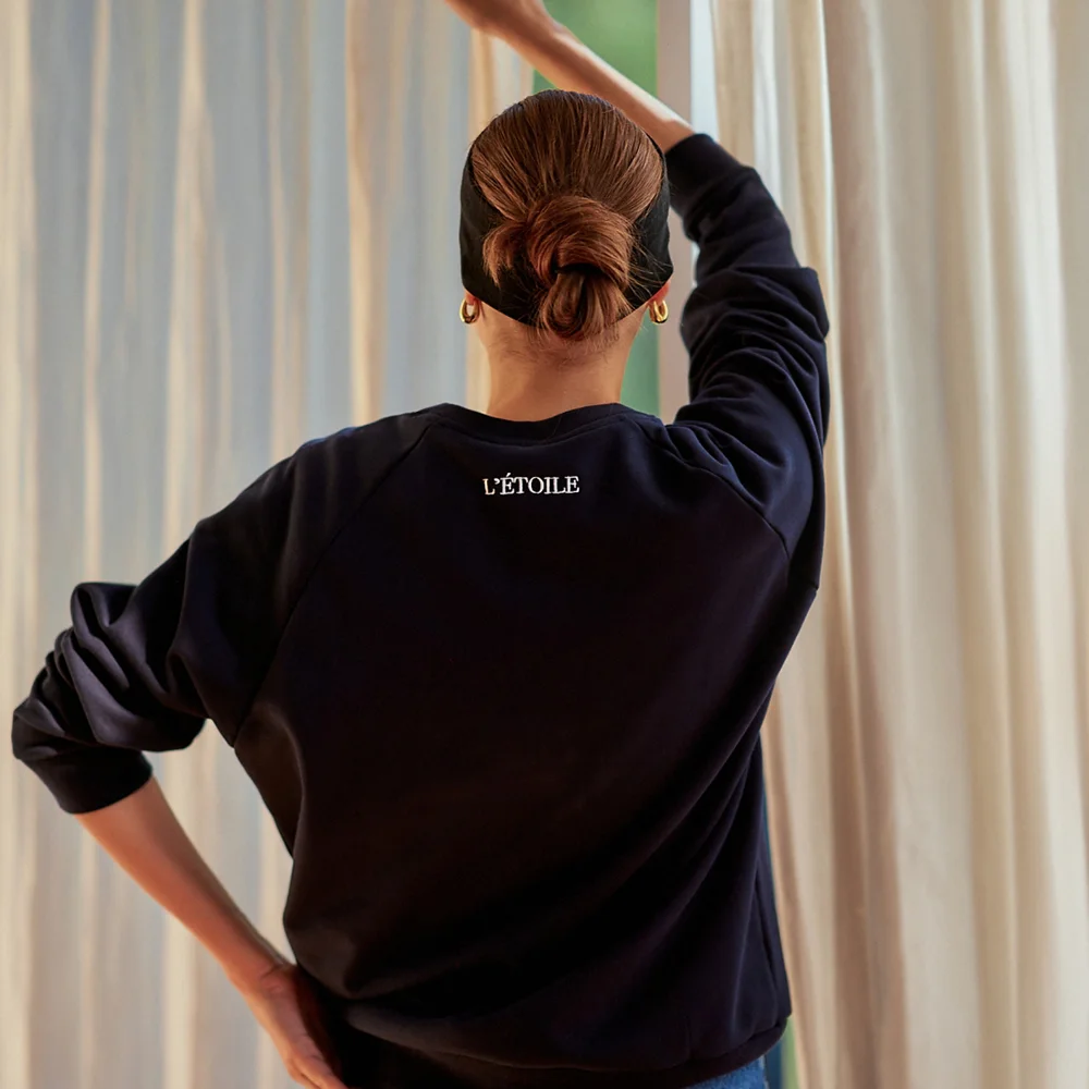 letoile back logo sweatshirt (navy)