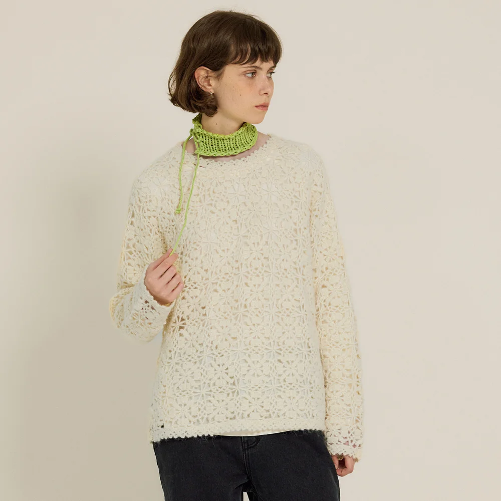 Handmade Mohair Knit (Cream)