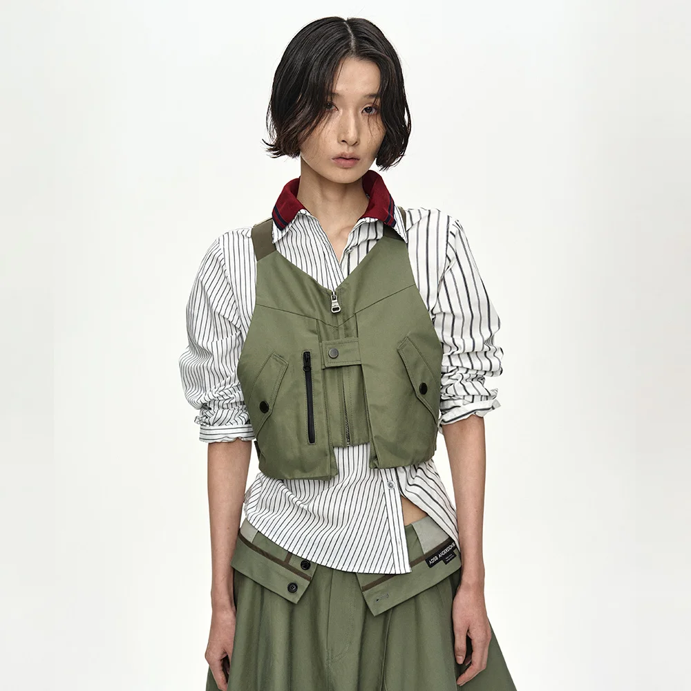 SOME MIGHT SAY UTILITY VEST atb1571u(KHAKI)
