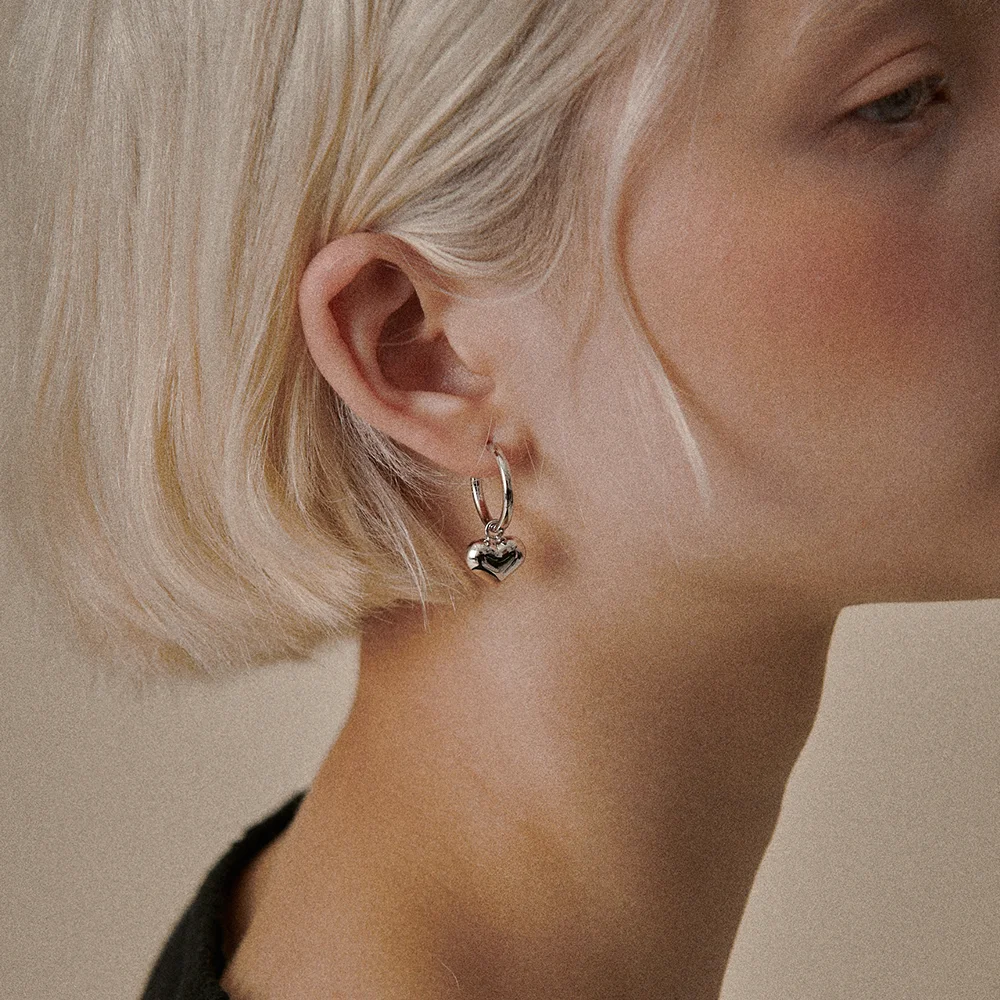 Heart Hoop Earring