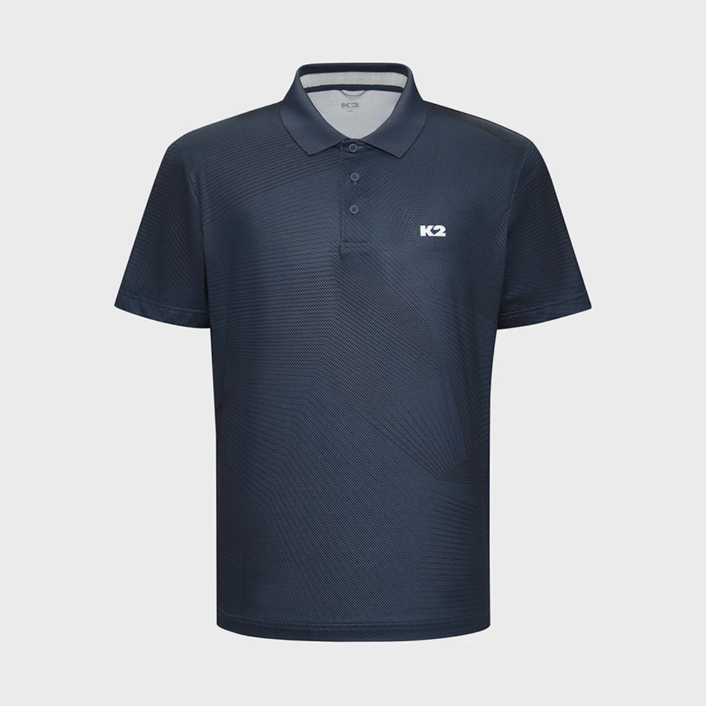 Ossak(OSSAK) WIRE 短袖 Polo_INDIGO BLUE_KMM25227IE