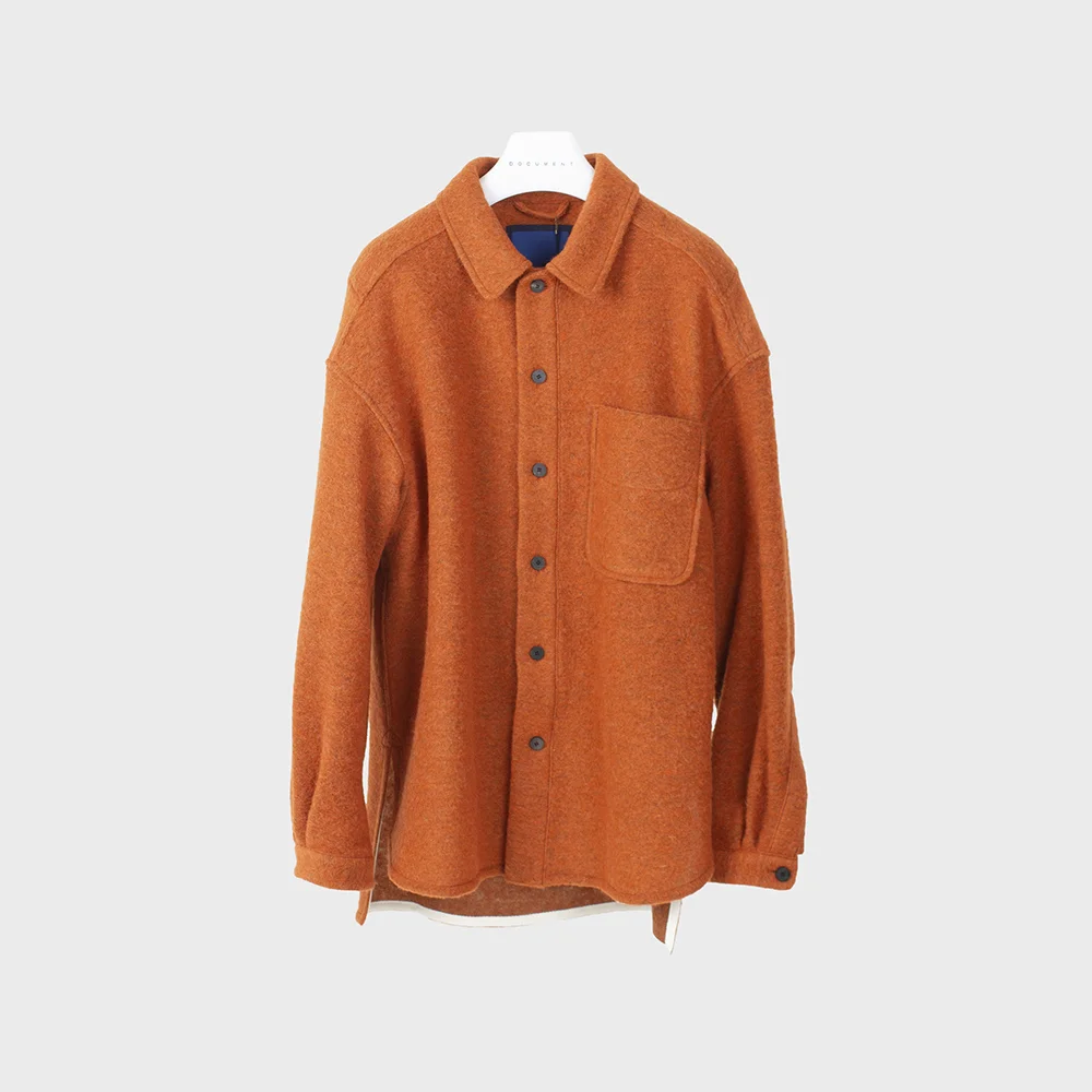 WOOL SHIRT_ORANGE