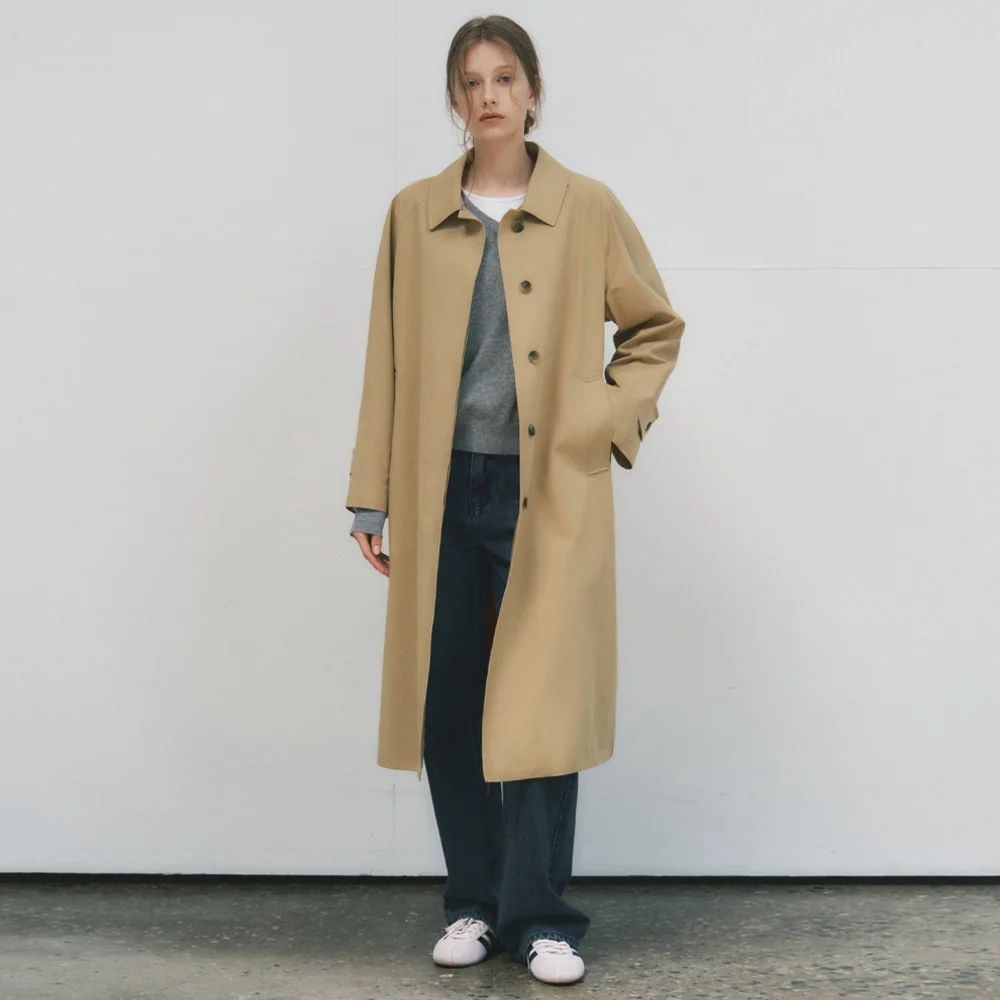 W/Mac Trench Coat_SAND BEIGE(W25-OT04)