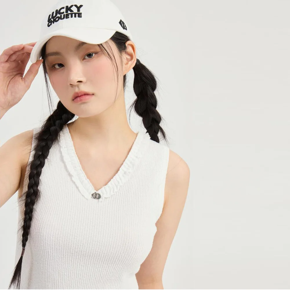 V-neck Sleeveless Knit Pullover (ivory) LFWAM26340IVX