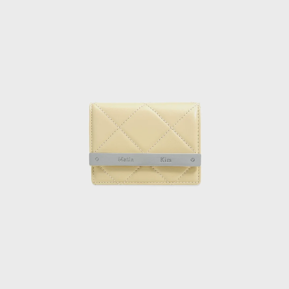 PUFF QUILT WALLET IN BUTTER