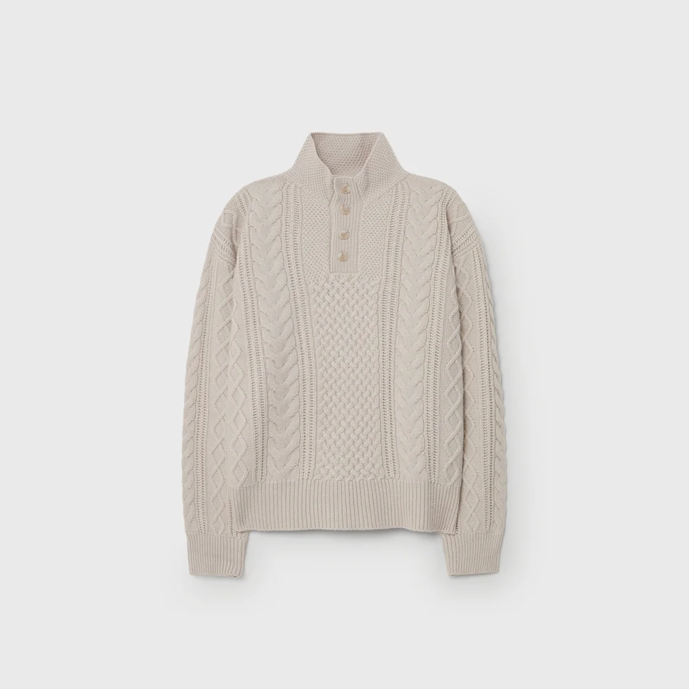 CASHMERE FISHERMAN (IVORY)