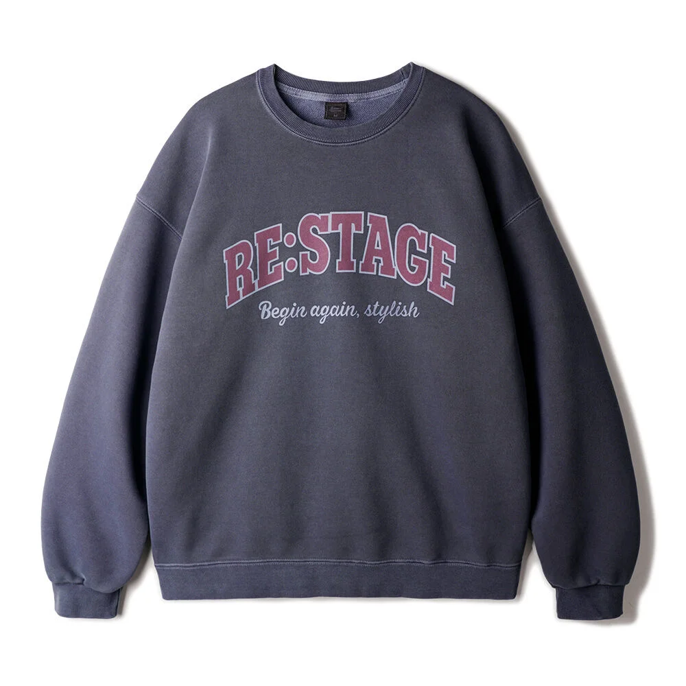 Restage Pigment 衛衣 海軍藍 KHMT2656