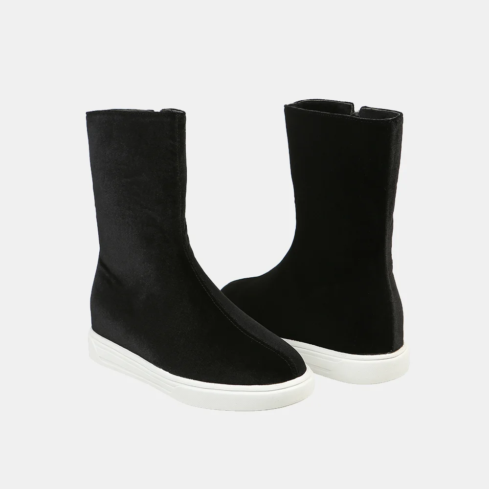 Velvet anckle golf boots_black (冬季 防寒靴)