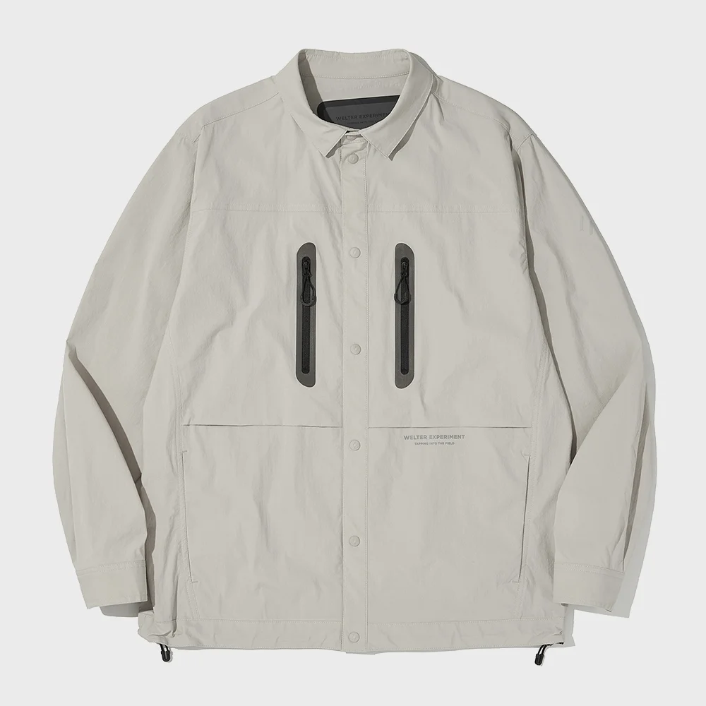 REFLECTIVE POCKET SHIRT JACKET_LIGHT GRAY_WCL016