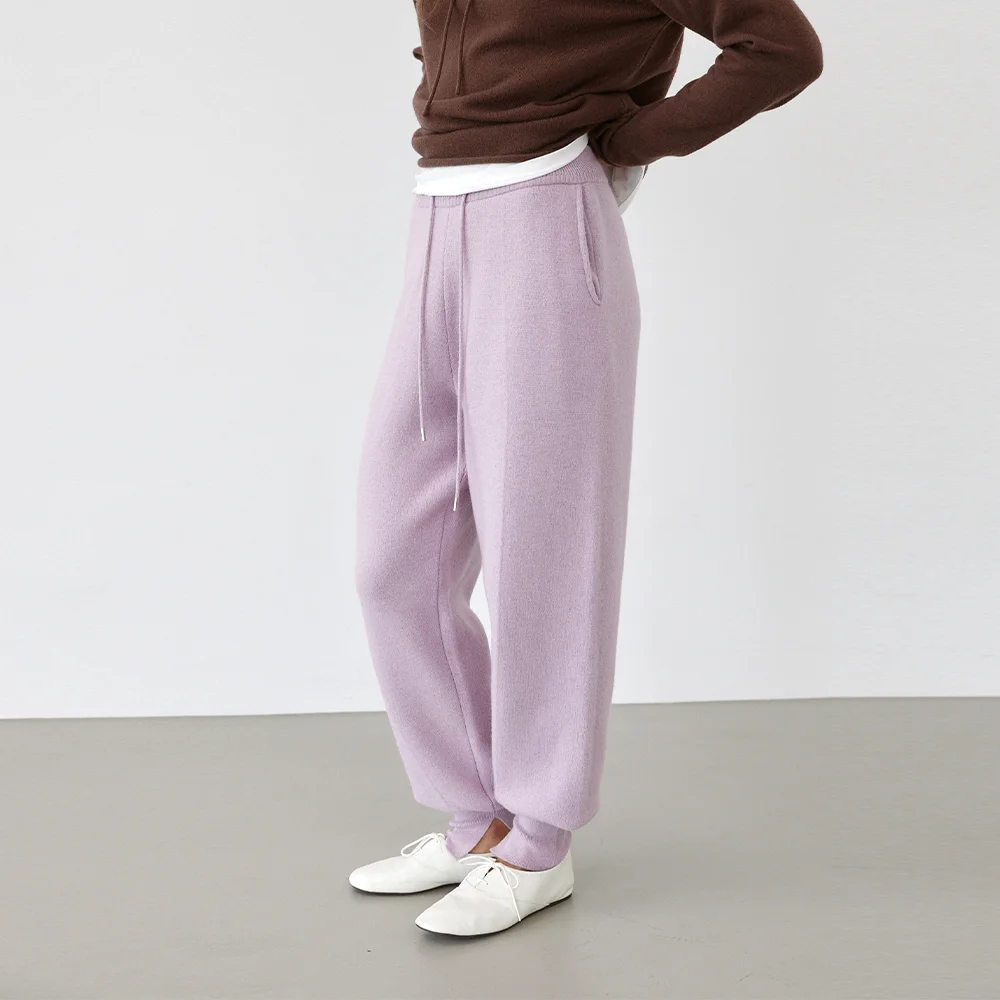 Demure Rib Pants (Lilac)