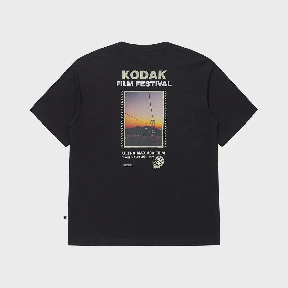 Kodak 薄膜 Festival 全景 短袖 T恤 BLACK
