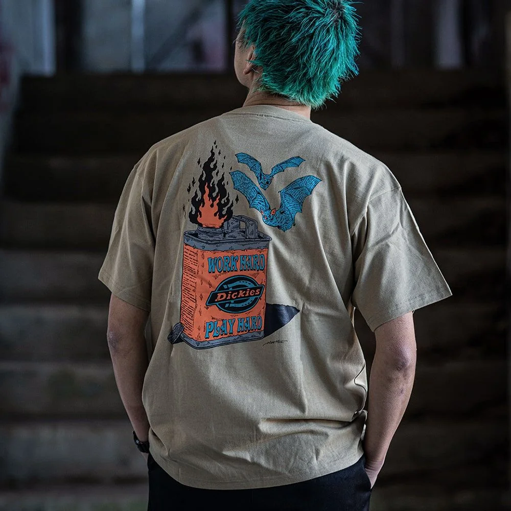 Dickies X Hirotton 油 T恤 Khaki