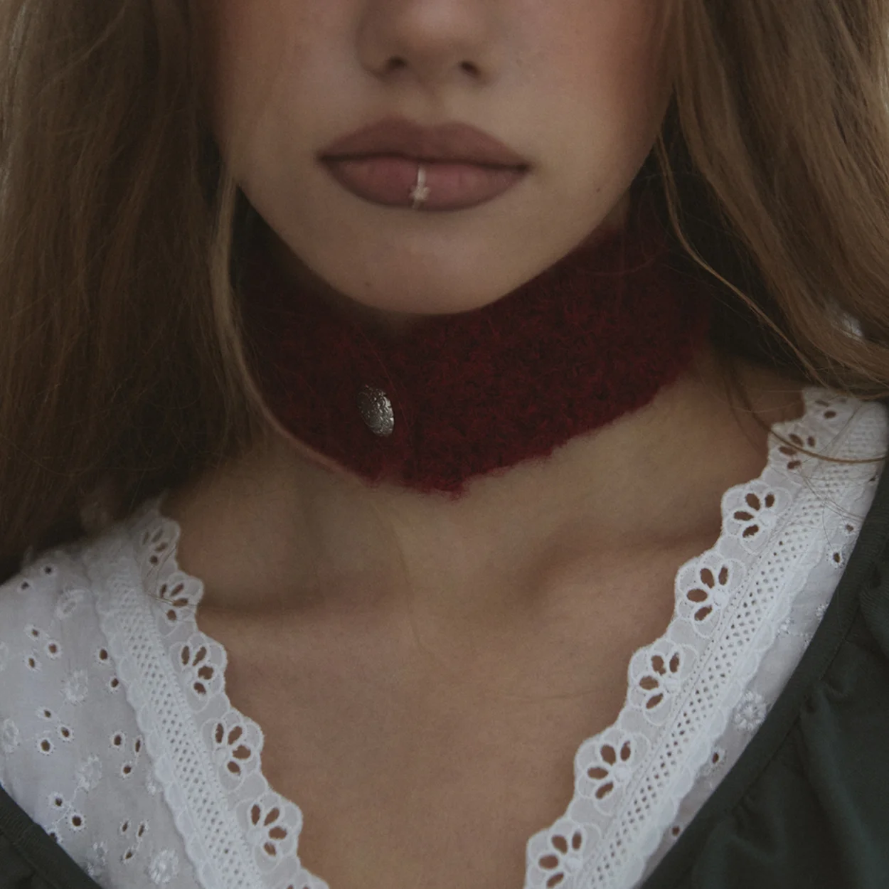 knit band-red