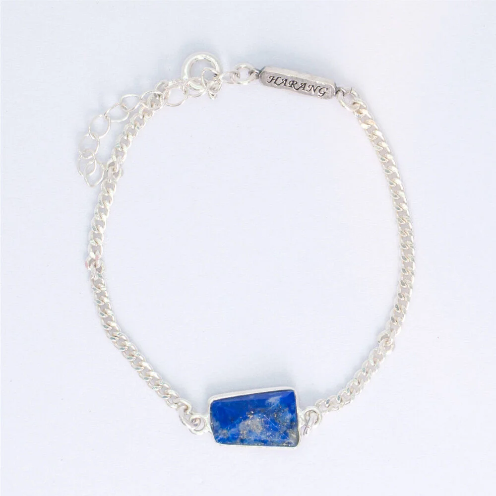 HR 247B_Rectangle Lapis Lazuli Bracelet