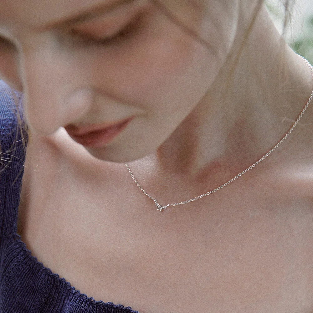 Triple Stones Necklace. NB1727
