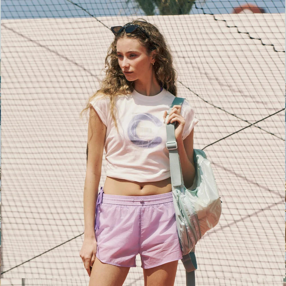 WIND SHORTS WITH LEGGINGS - PURPLE
