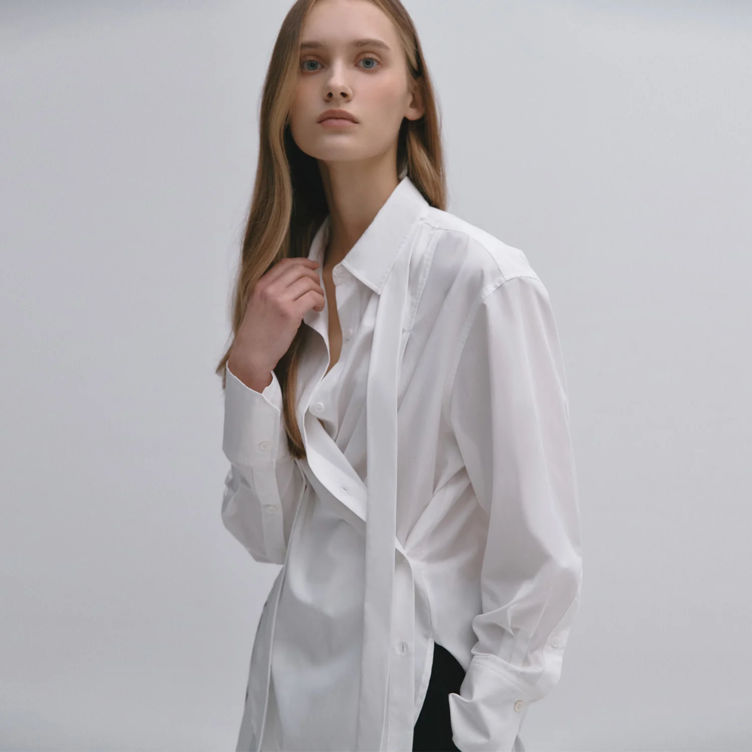Tie Wrap Shirt OFF WHITE