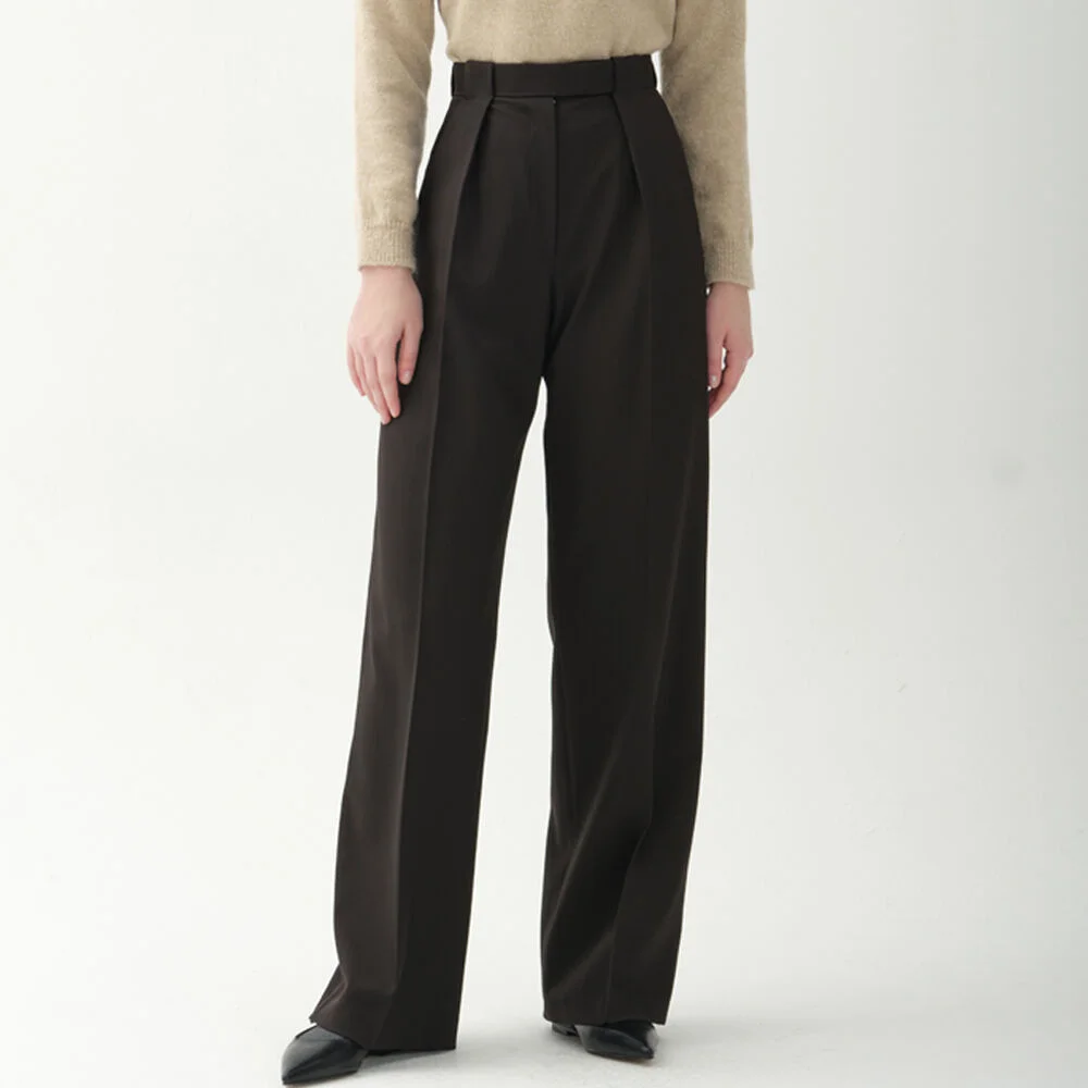 tuck pants_black