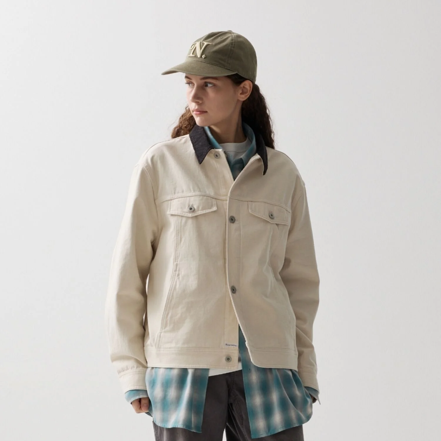 BASIS TRUCKER JACKET ECRU