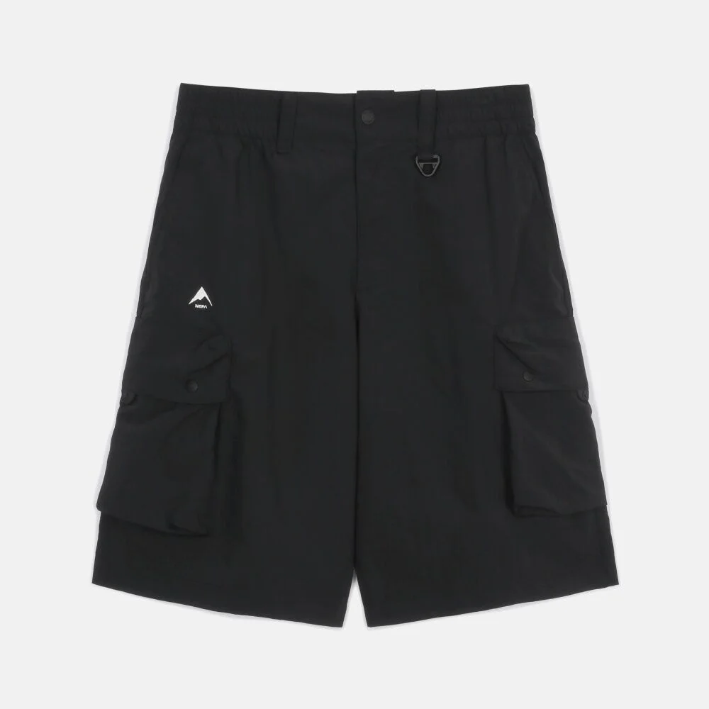 NEPA/Official Direct 7LC1765 通用 微風 工裝 百慕達 褲子_BLACK