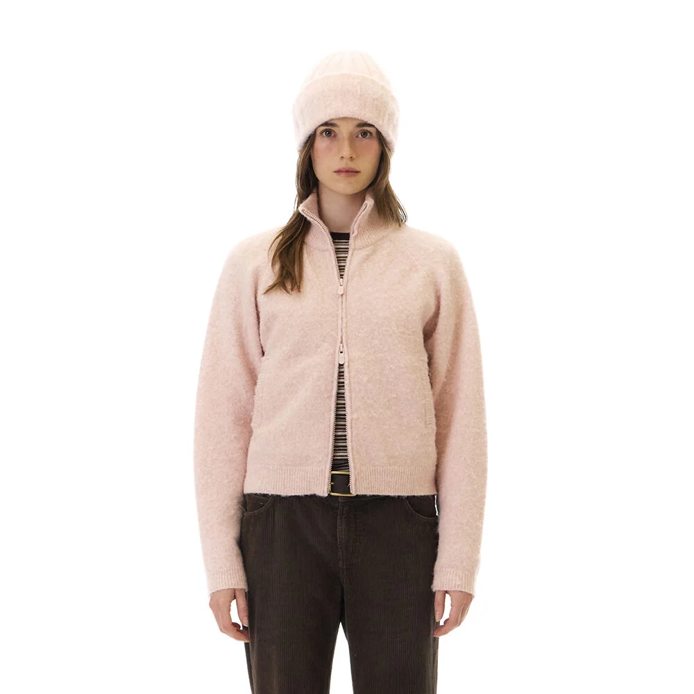 HUG KNIT ZIP-UP (PINK)