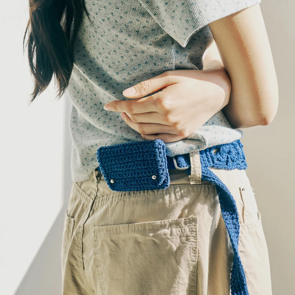 MINI WALLET BELT : BLUE
