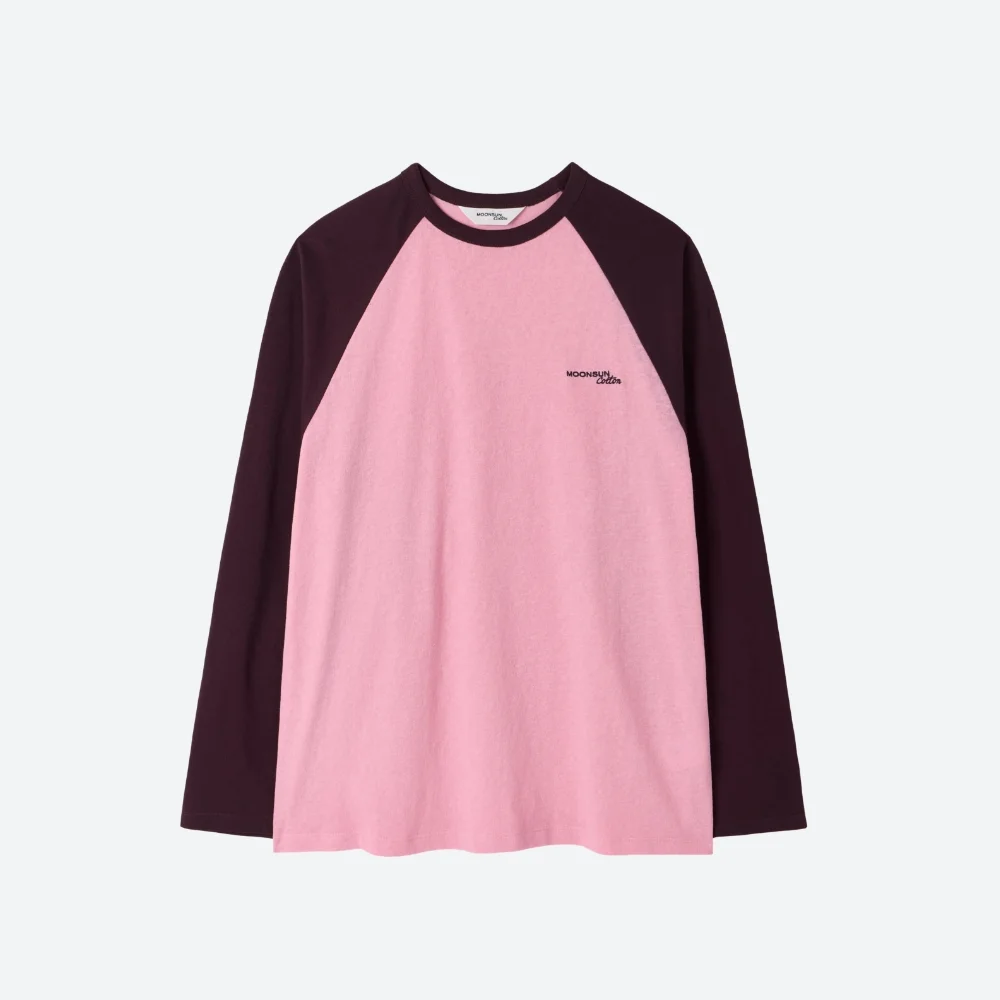 M.C UNISEX, Logo Raglan T-Shirt / PINK