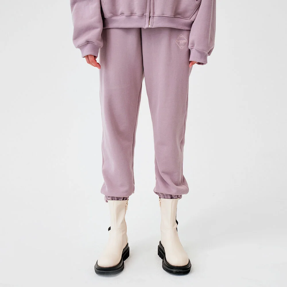 Rhombus Jogger Pants Pink