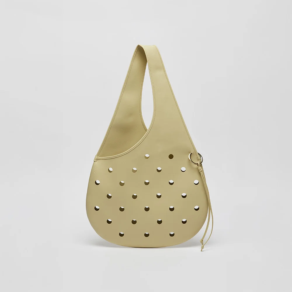 Eyelet punched bag(Olive beige)