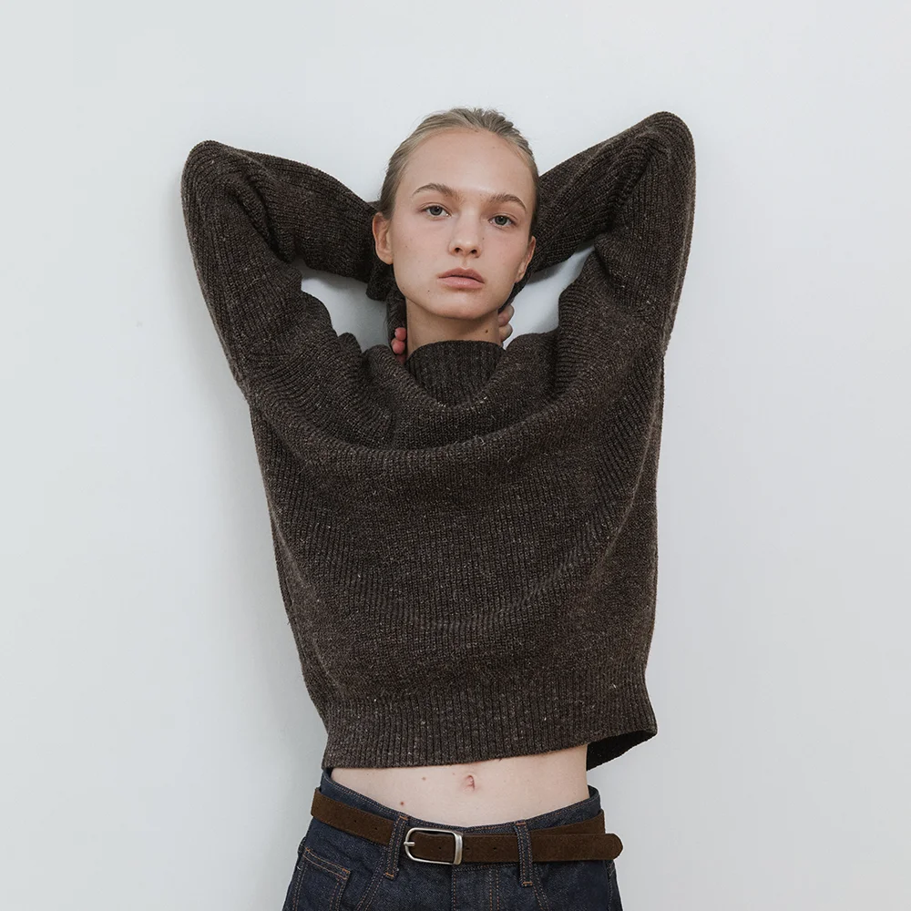 Agathe Boat-Neck Knit (Brown)