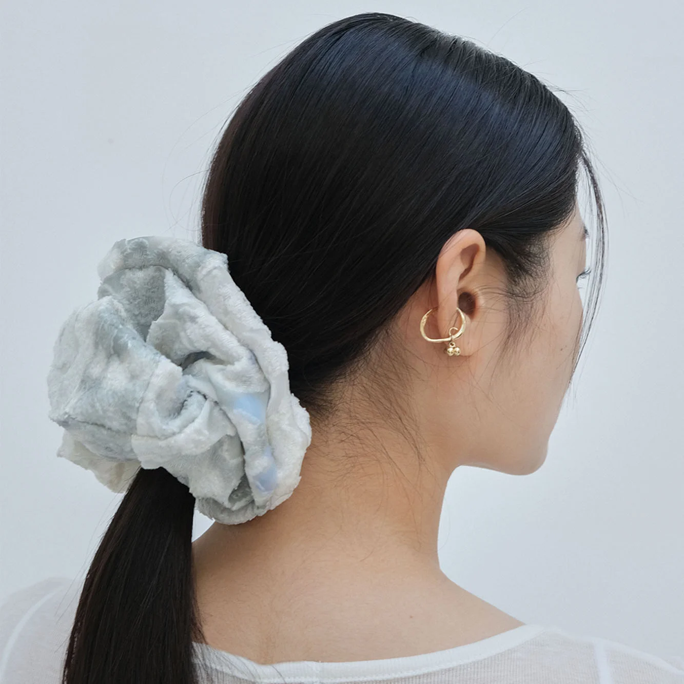 Shimmer scrunchie - Jade Green
