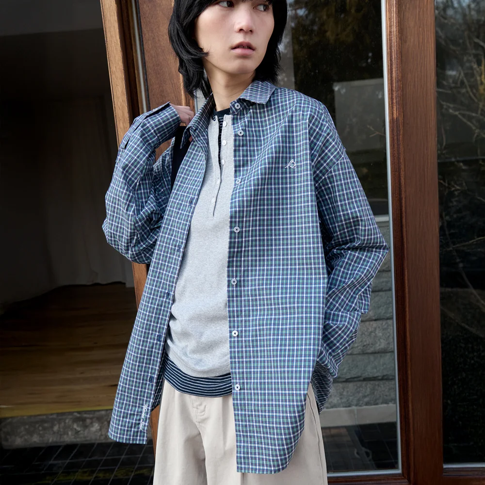 Relaxed Classic Check Shirt - Multi Green