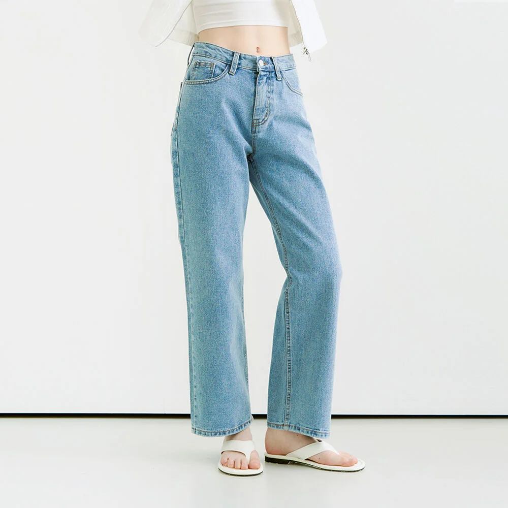 Spark straight fit denim pants - blue