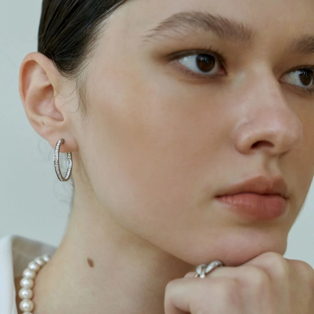 Cubic Ring Earrings