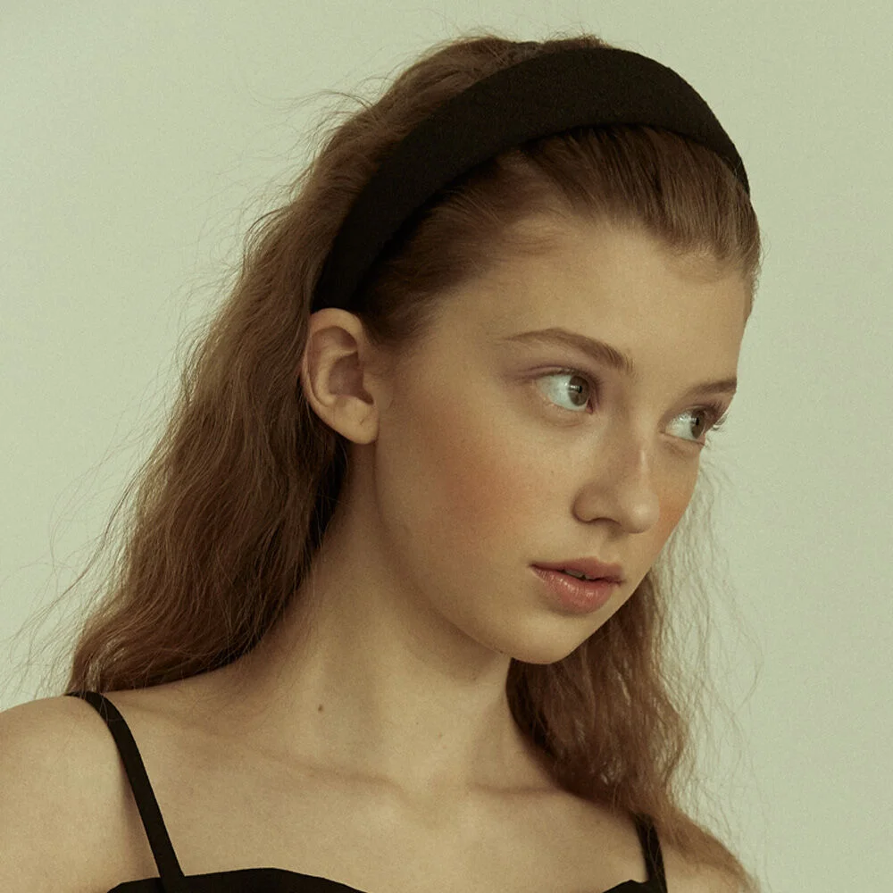 Black Tweed Headband