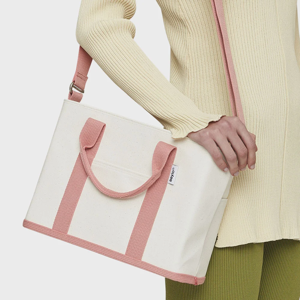 Eight 袋 粉色 with strap_S,M,L