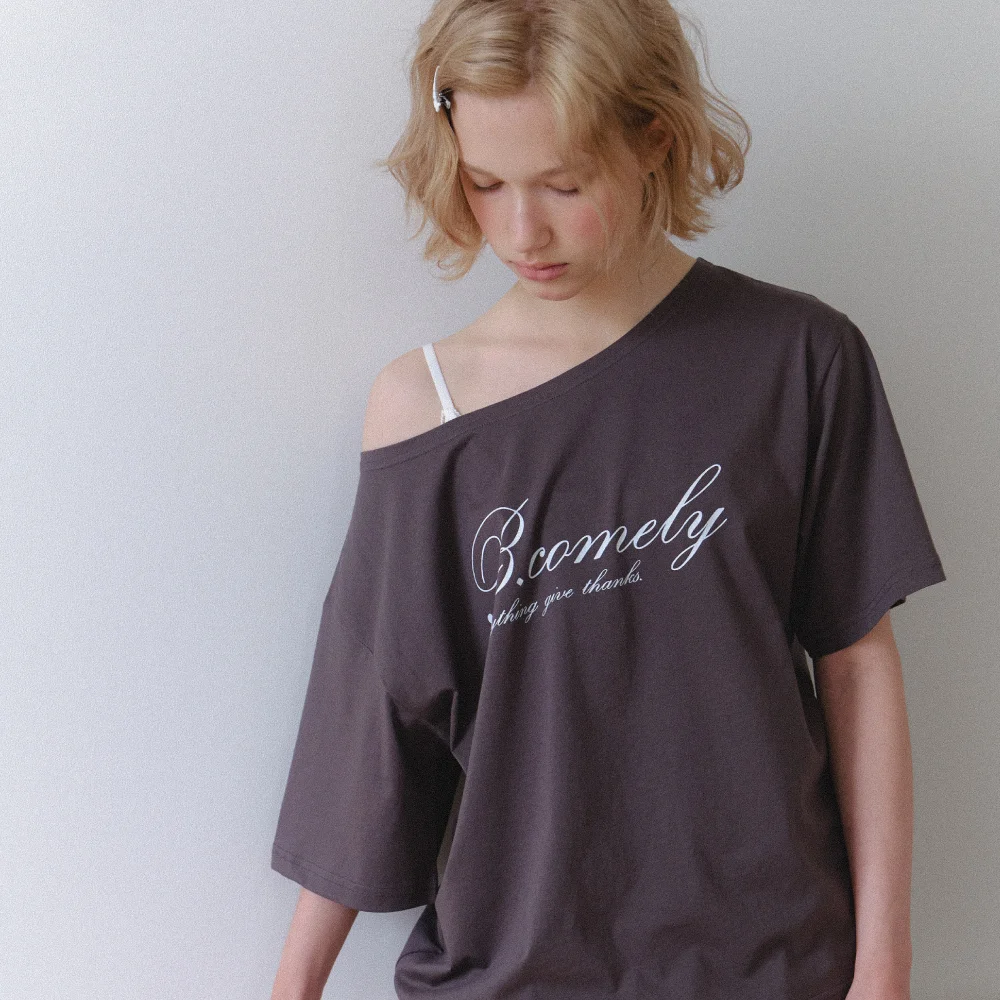 todah one-shoulder t-shirt_charcoal