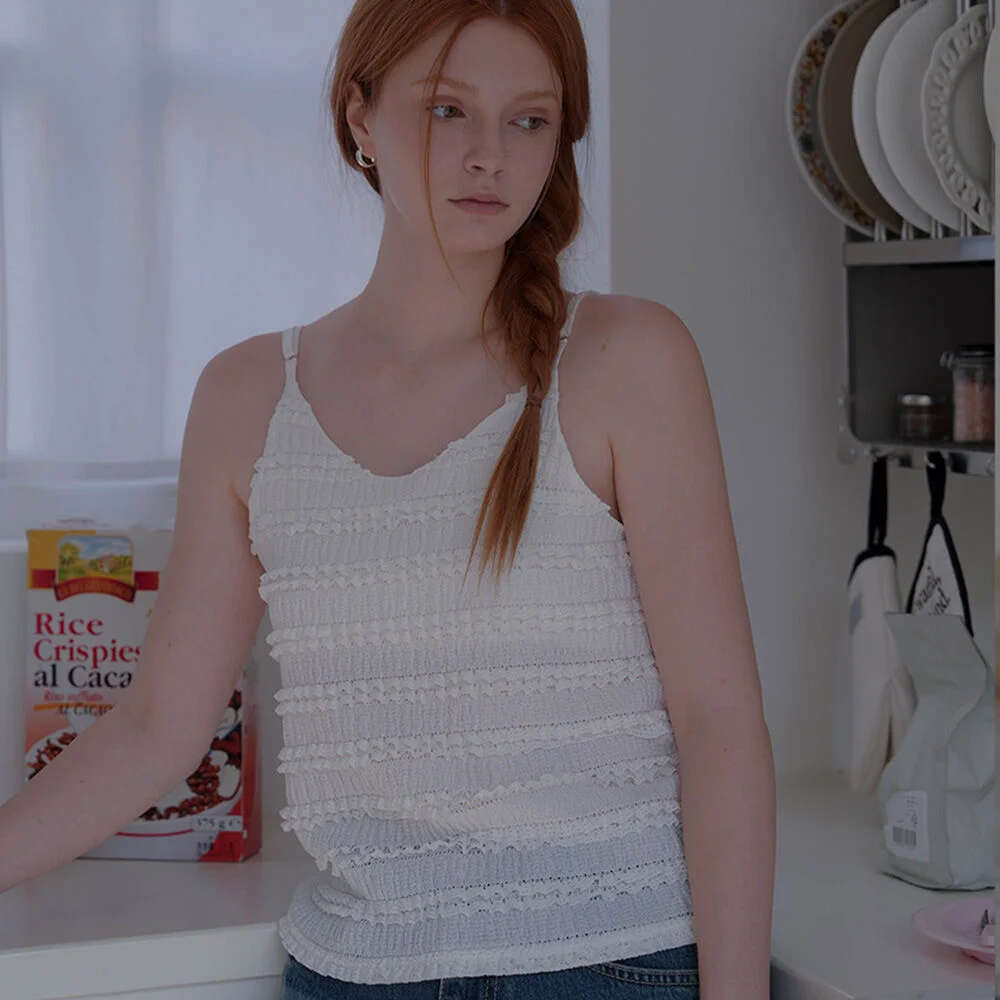 Lace Frill Sleeveless