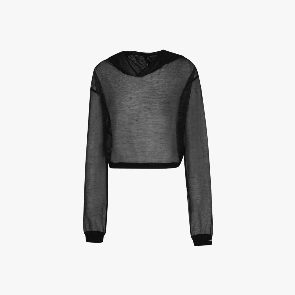 Cross Court 網布 連帽衫 短外套 BLACK