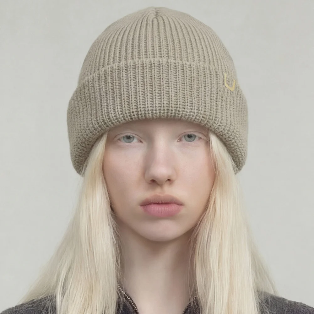 雙 捲袖 袖口 冬季 防寒 針織衫 短款冷帽 DOUBLE ROLL UP BEANIE / AC / FIELD OATMEAL