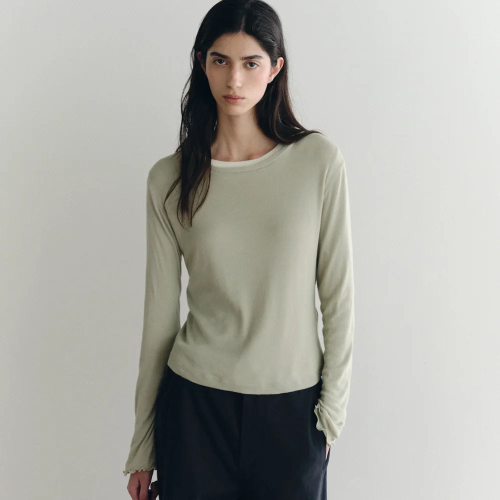 Asti Soft Layered T-Shirt (Mint)